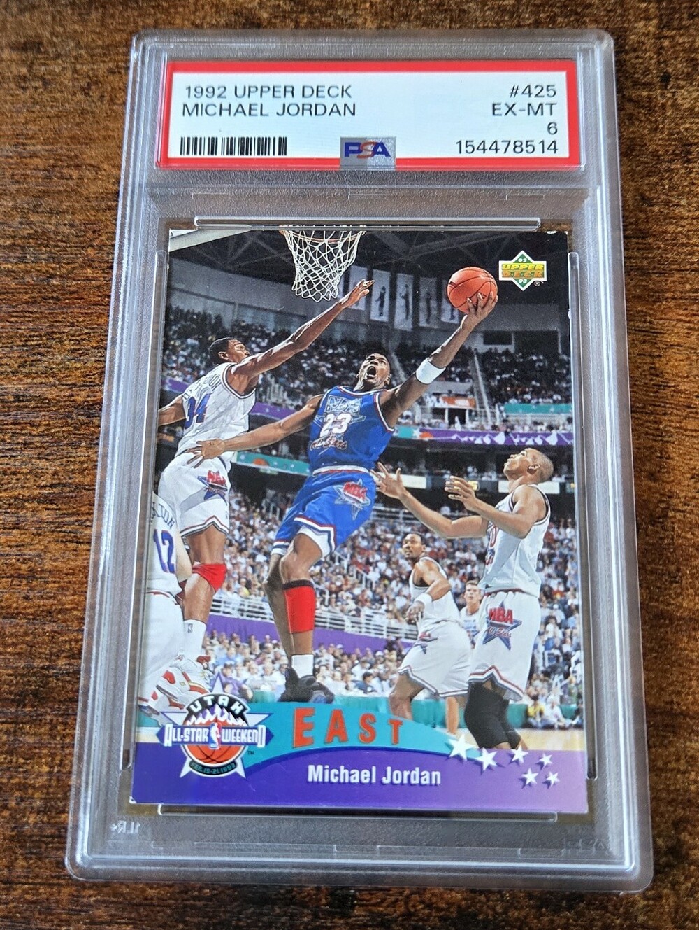 1992 Upper Deck Micheal Jordan East All Star Utah